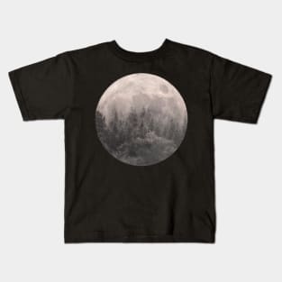 full moon forest Kids T-Shirt